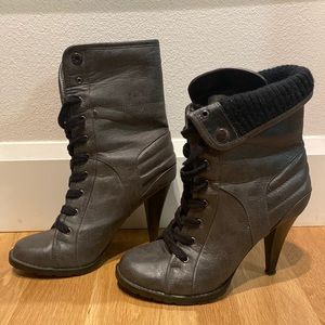 High heel booties